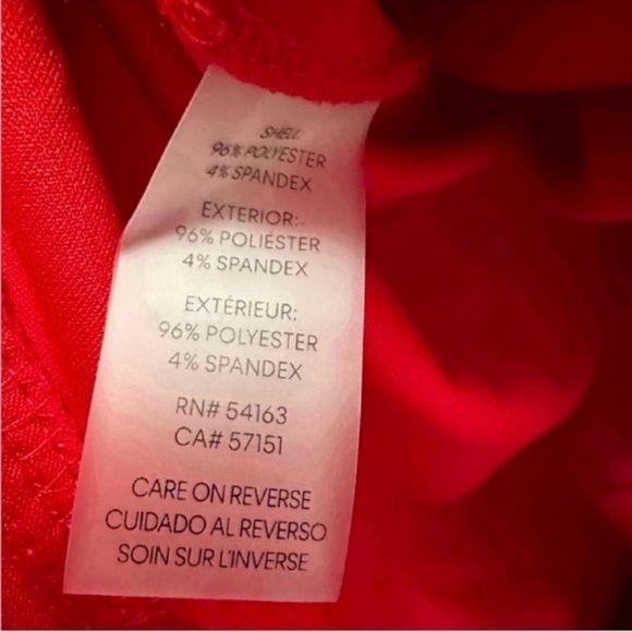 ❤️ NWT! Red CALVIN KLEIN Tulip Sleeve Dress - Size 22W - Picture 5 of 8